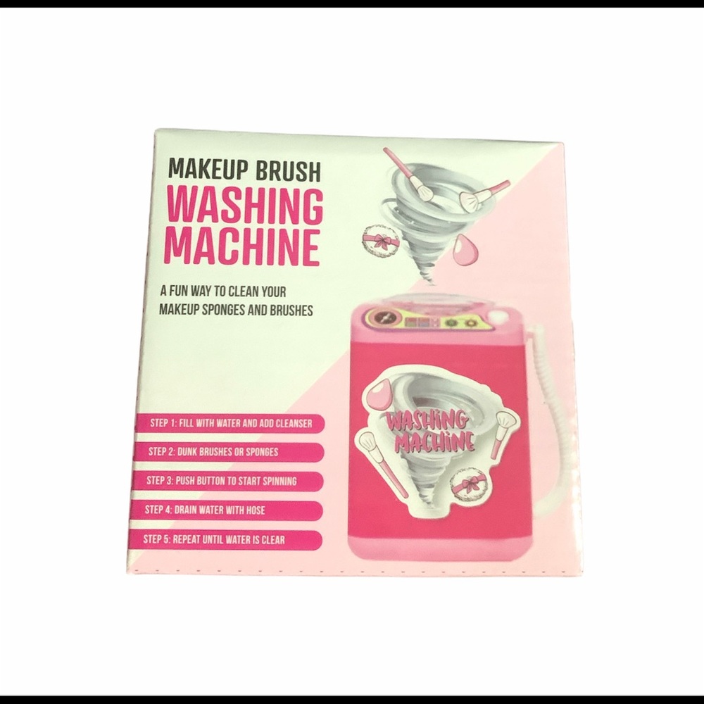 Makeup brush washing machine